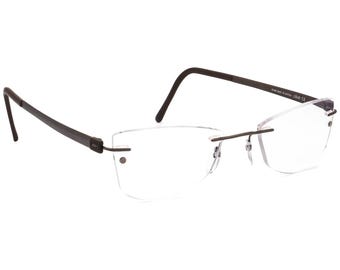 Silhouette Women's Eyeglasses 5452 40 6055 Titan Brown Rimless Frame Austria 48[]19 140