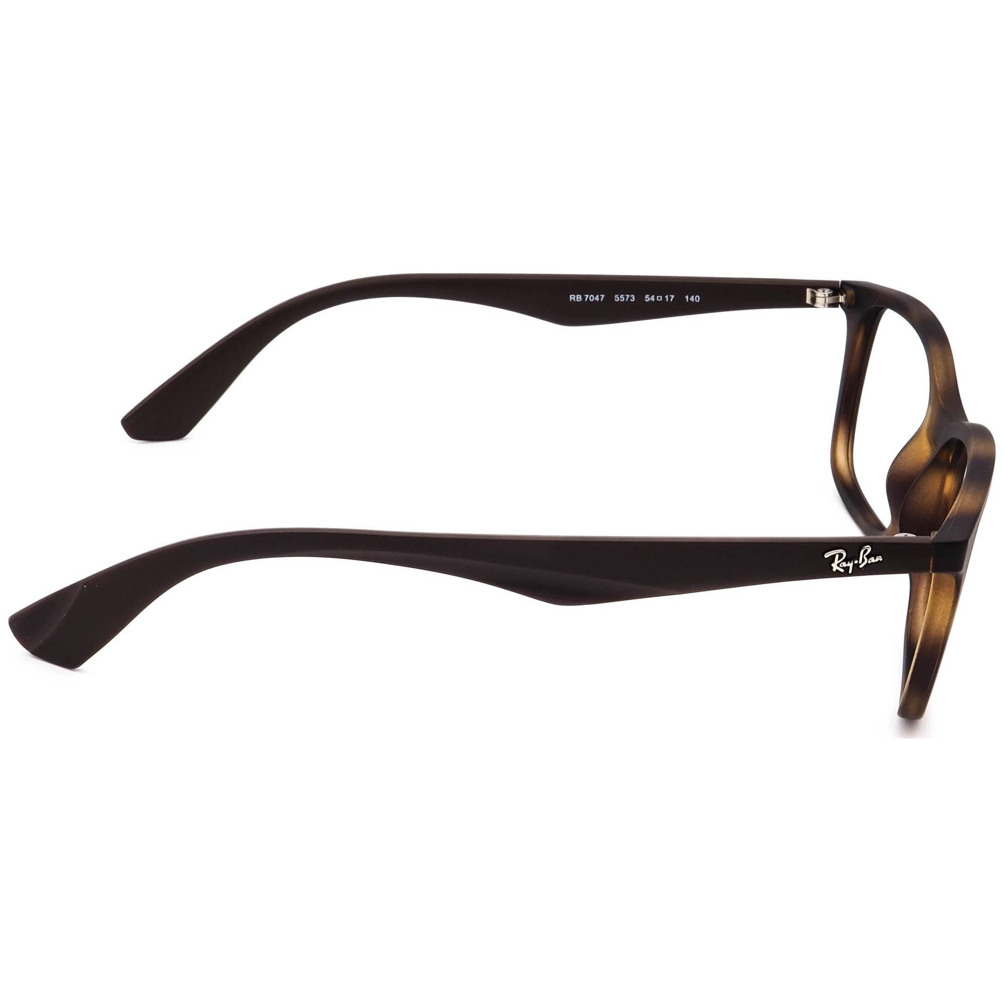 Ray-ban Eyeglasses RB 7047 5573 Matte Havana Square Frame 54[]17 140 - Etsy