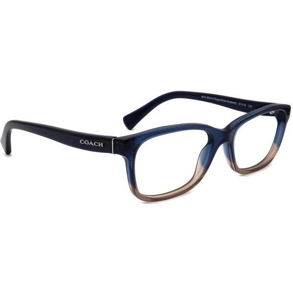 Coach Eyeglasses HC 6089 5474 Denim Taupe Glitter Gradient Frame 51[]16 135