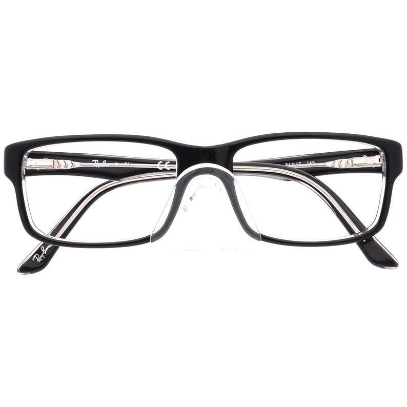 Gafas Ray-Ban RB 5245 2034 Negro Pulido sobre Marco Cuadrado Transparente 54[]17 145 imagen 6