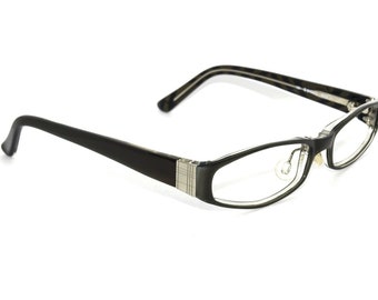 Burberry Eyeglasses B 8404/U 0CE3 Black on Clear Oval Frame Italy 50[]17 130