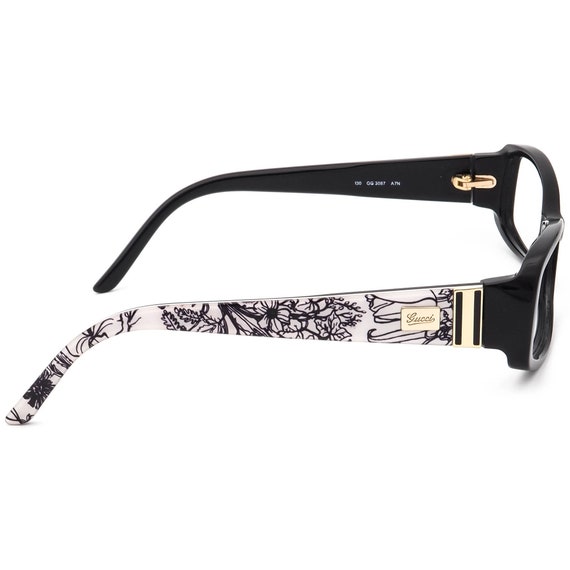 Gucci Eyeglasses GG 3087 A7N Black/Floral White R… - image 4