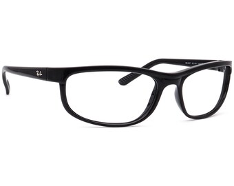 Ray-Ban Brillengestell Nur RB 2027 601/W1 Poliert Schwarz Wrap Italy 62 mm