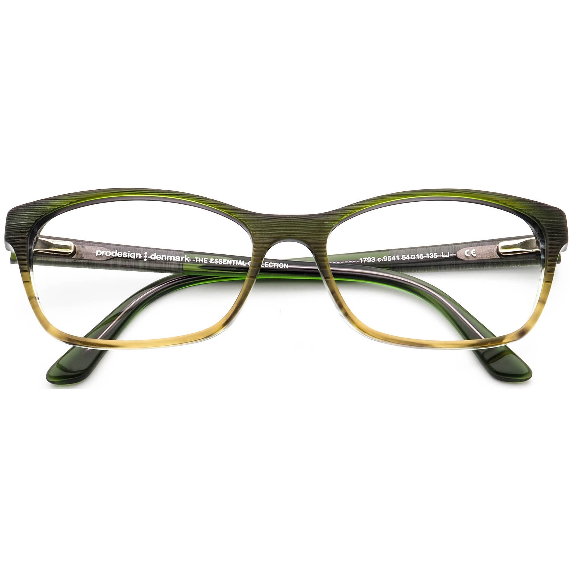 PRODESIGN DENMARK 1793-1 c.9541 Green EYEGLASSES‎ 54-16-140 H18312 Prodesign Denmark Eyeglasses 1793 C.9541 Green&brown  main image 2