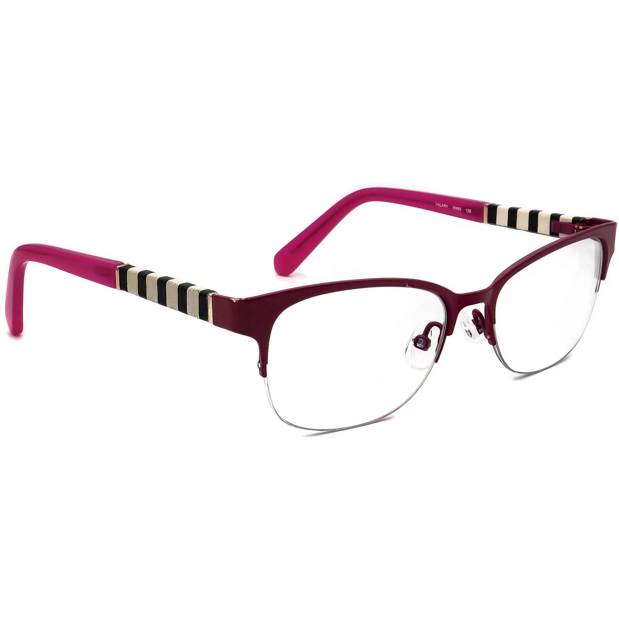Kate Spade Women's Eyeglasses Valary 0W95 Pink Half Rim Etsy