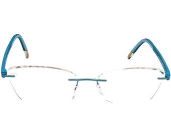 Silhouette Rimless Eyeglasses FRAMES ONLY 4406 40 6056 53-17 135 5379 Green Silhouette Titanium Green Eyeglass Frames for sale | eBay main image 4