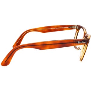Ray-Ban Sunglasses Frame Only Original Wayfarer RB 2140 1293/4E Polished Light Havana Square Italy 50 mm Handmade image 4