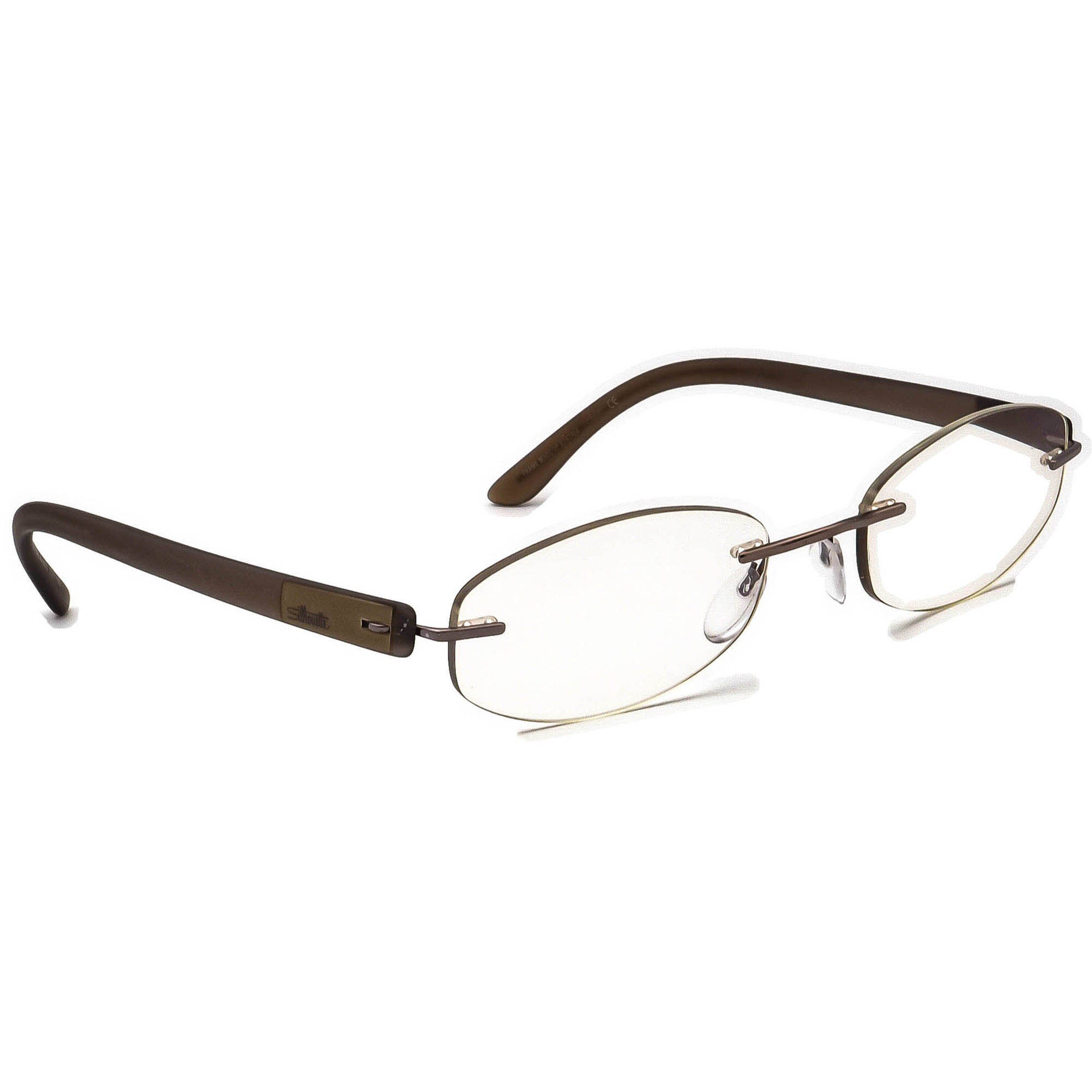 Silhouette Eyeglasses 7608 40 6055 Brown Rimless Frame Austria Etsy