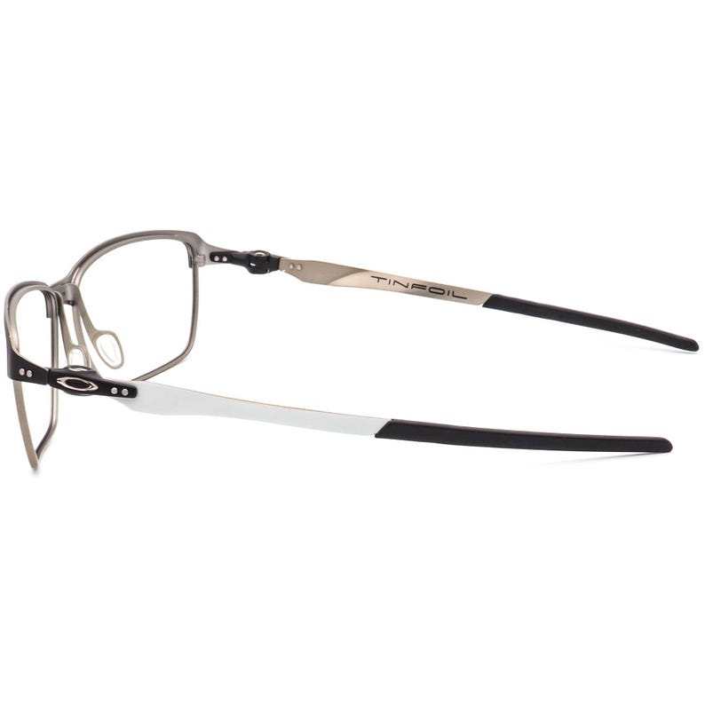 Oakley Men's Sunglasses Frame Only OO4083-01 Tinfoil Matte Black/Gunmetal Square Metal 58 mm image 5