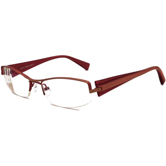 Alain Mikli Eyeglasses A0695.12 Red&Orange Half R… - image 3