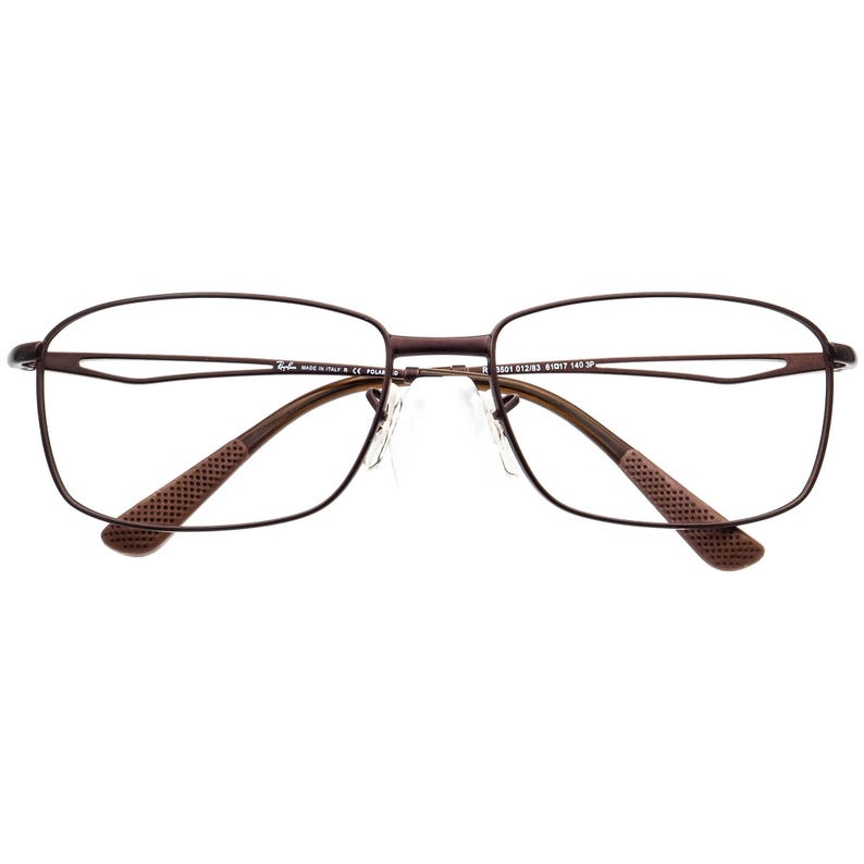 Ray-Ban Brillengestell Nur RB 3501 012/83 Dark Brown Viereck Metal Italy 61 mm Bild 6