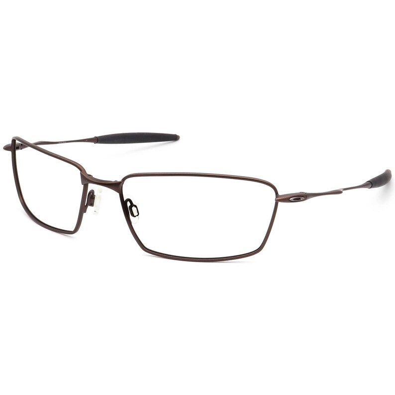 Oakley Men's Sunglasses Frame Only Square whisker Satin Brown Rectangular Metal 61 mm image 3