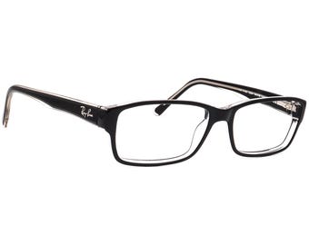 Gafas de vista Ray-Ban RB 5169 2034, montura rectangular negra pulida sobre transparente, 54[]16 140