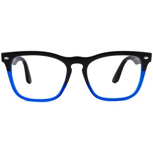 Ray-Ban Sunglasses Frame Only Steve RB 4487-V 6632/19 Polished Black On Blue Square Italy 54 mm image 2