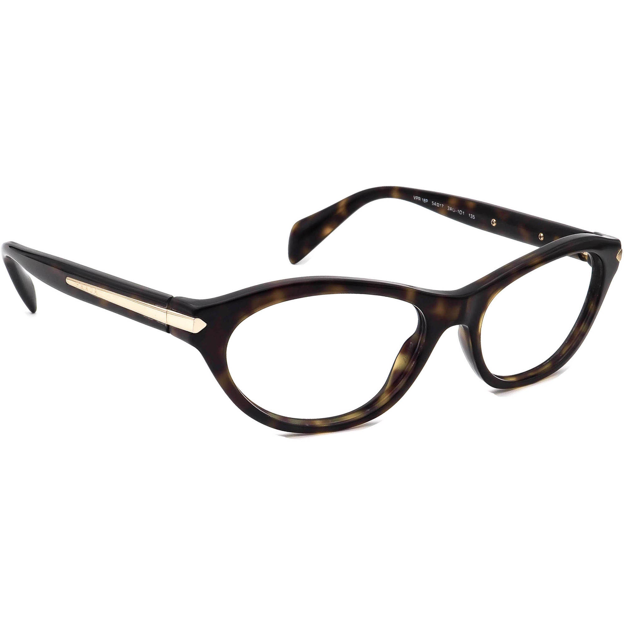 Prada Women's Eyeglasses VPR 18P 2AU-1O1 Tortoise Cat Eye | Etsy