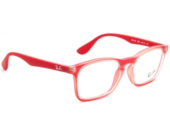 Anteojos para niños Ray-Ban RB 1553 3669 Montura rectangular roja 46[]16130