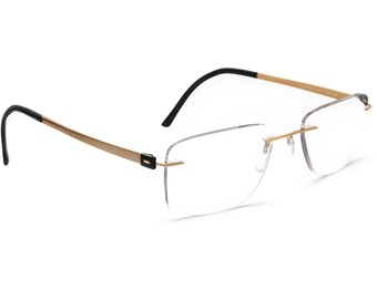 Silhouette 7719 20 6053 Titanium Gold Rimless Eyeglasses  display picture 2