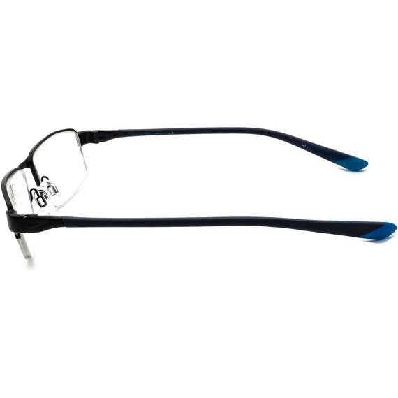 Nike Eyeglasses Black/Blue Half Rim Frame 53[]21 … - image 7