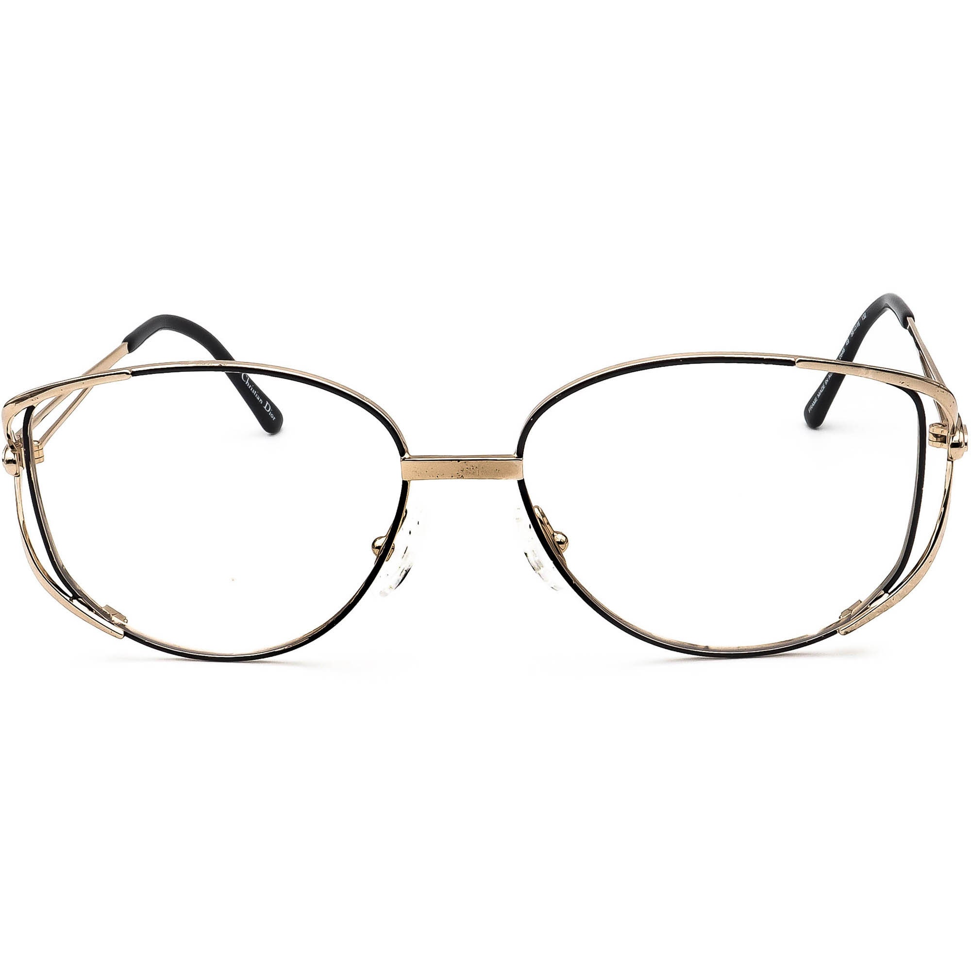 Christian Dior Eyeglasses 2646 49 Gold/black Metal Frame - Etsy Israel