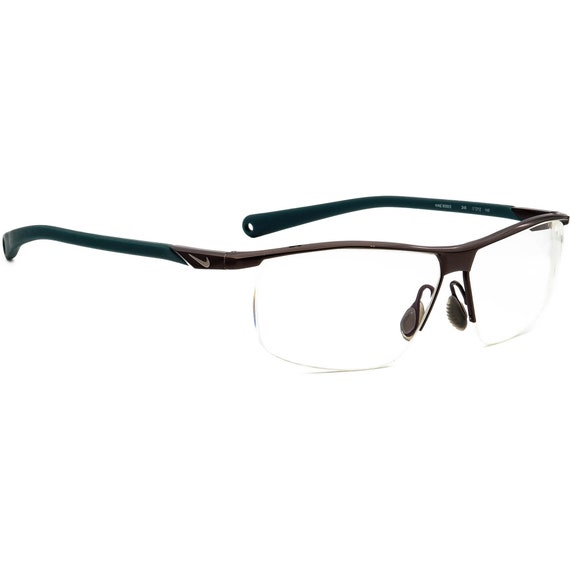prosa Sombreado Fuera de servicio Nike Eyeglasses 6055/2 245 Titanium Brown/green Half Rim Frame - Etsy Hong  Kong