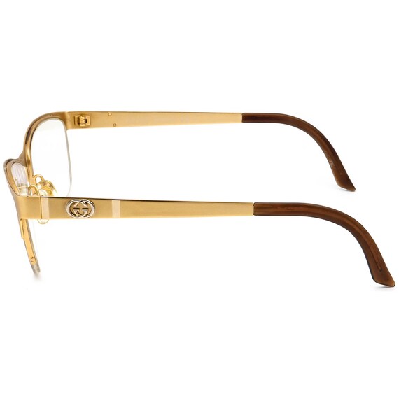 Gucci Women's Eyeglasses GG 4236 82C Gold Half Ri… - image 5