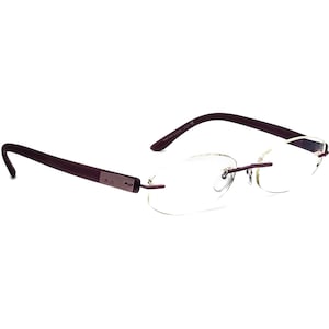 Silhouette Eyeglasses 7608 40 6056 Purple Rimless Frame Austria 49[]21 150
