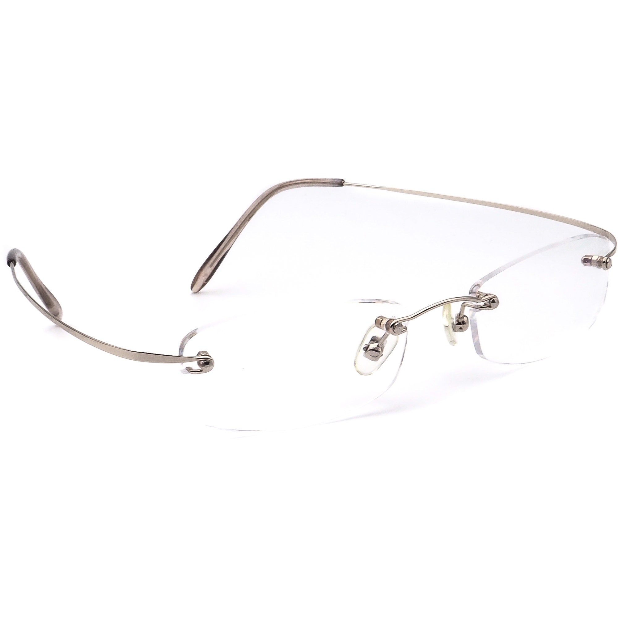 Fendi Women's Eyeglasses Silver Rimless Metal Frame 5019 | Etsy