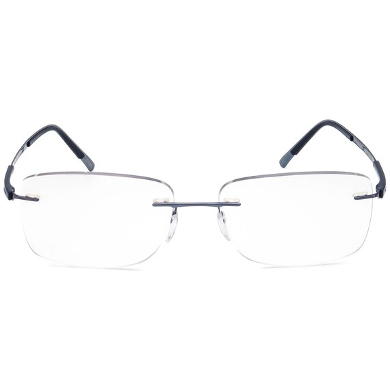 Silhouette Eyeglasses 5416 40 6060 Titan Blue Rim… - image 2