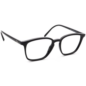 Ray-Ban Brillen RB 7185 2000 Gepolijst Zwart Vierkant Frame 52[]18 145