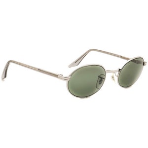 Ray-Ban (B&L) Vintage Sunglasses W2187 PUAS Silver/Crystal Gray Oval USA 50mm