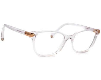 Dolce & Gabbana Women's Eyeglasses DG 5036 3133 Crystal Transparent/Rose Gold Semi Butterfly Frame Italy 53[]17 140