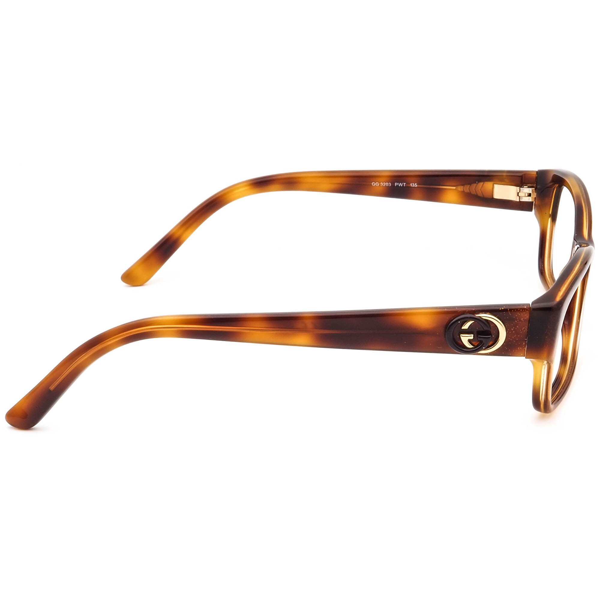 Gucci Eyeglasses GG 3203 PWT Glitter Tortoise Rectangular 