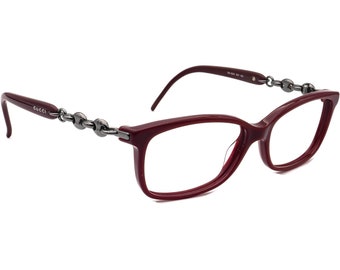 Gucci Eyeglasses GG3624 IDV Burgundy/Gunmetal Rectangular Frame Italy 53[]15 130