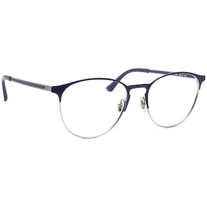 Lunettes de vue Ray-Ban RB 6375 2981 Bleu foncé poli/Monture en métal Phantos Gunmetal 53[]18 145