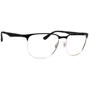 Okulary przeciwsłoneczne Ray-Ban, tylko oprawki RB 3569 9004/8G, czarno-srebrne, kwadratowe, metalowe, 59 mm zdjęcie 1