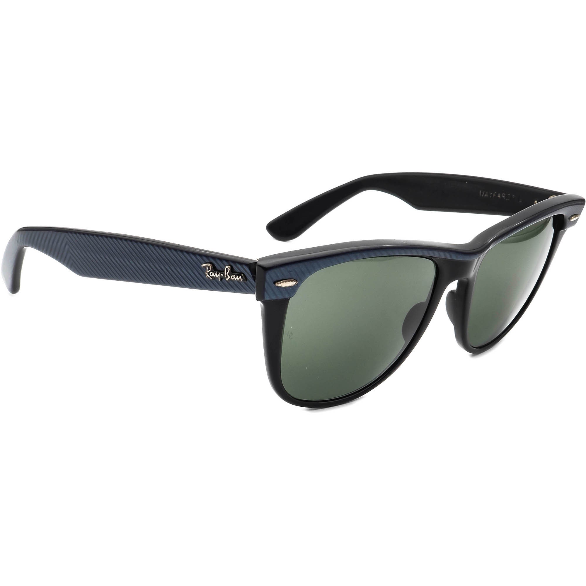 Ray-ban (B&L) Vintage Sunglasses Wayfarer II Blue/black Ray-ban (B&L) Vintage Sunglasses Wayfarer II Blue/black