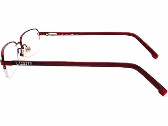 Lacoste Eyeglasses L2112 615 Burgundy Half Rim Fr… - image 5