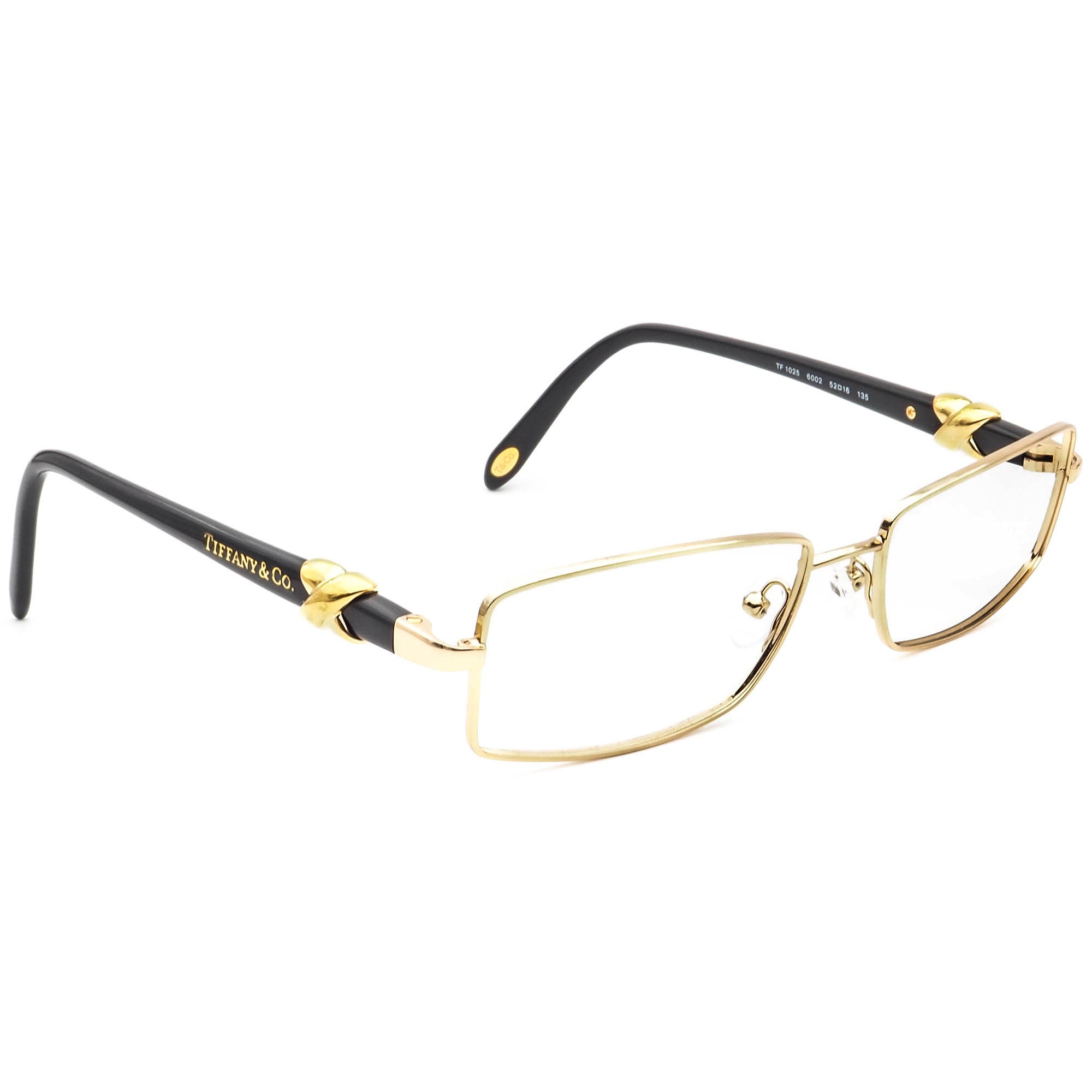 Tiffany & Co. Eyeglasses TY 1025 6002 Gold/black Rectangular 