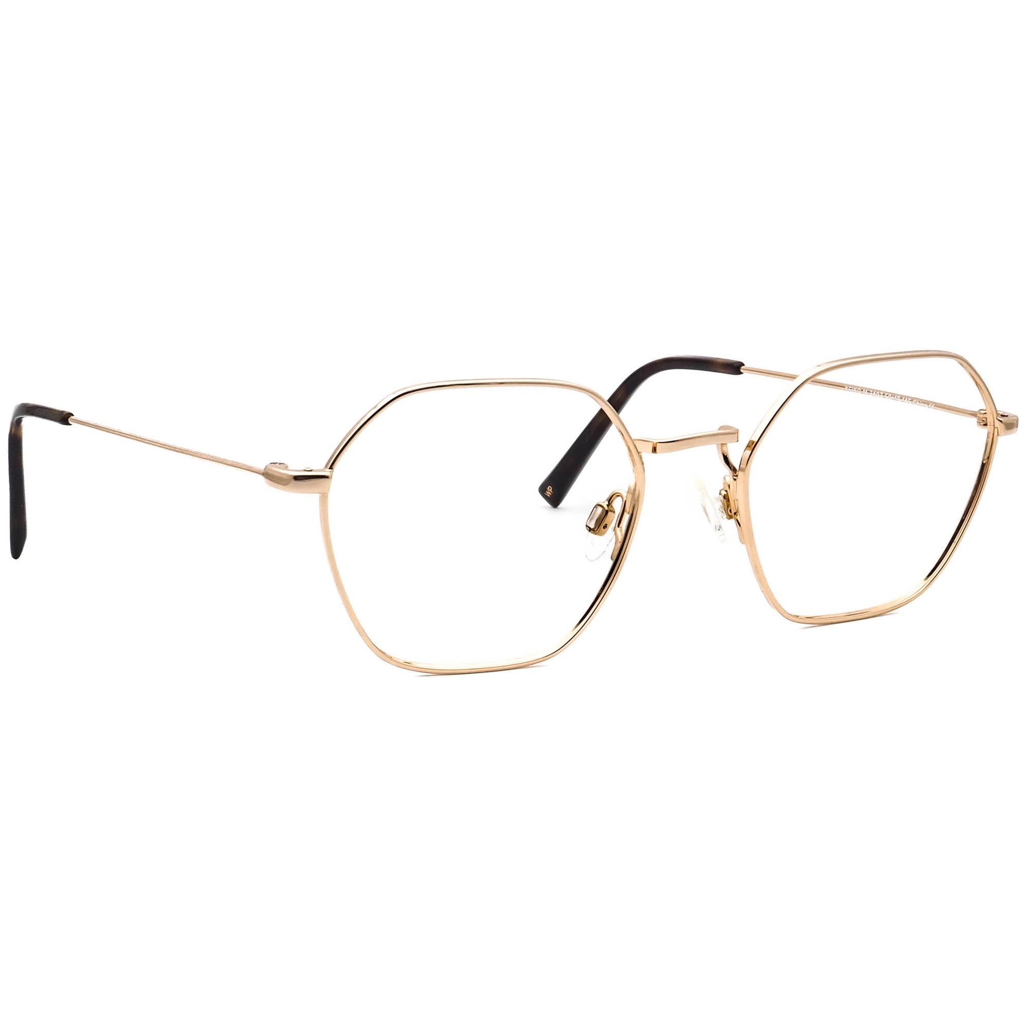 Warby Parker Hawkins 2403 Glasses 54-19-145 Polished Gold Eyeglass Frames Only Hawkins Eyeglasses in Polished Gold — Wide | Warby Parker main image 3