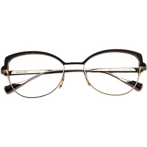 Caroline Abram Eyeglasses Yoko 565 Black&rose Gold Cat Eye - Etsy