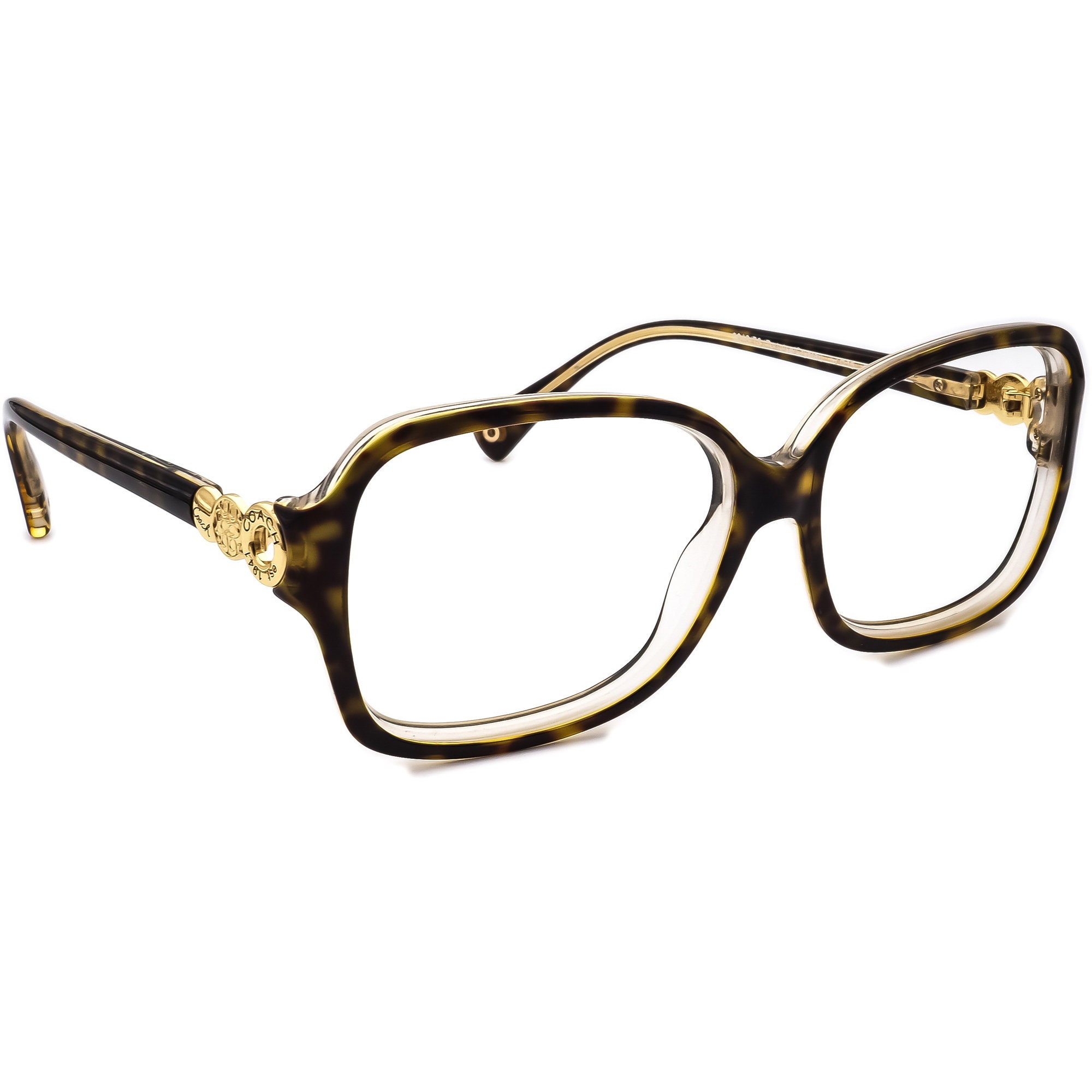 Coach HC8009 (L020 Frances) 5049/T5 READ DESC Sunglasses Tortoise 57-15-135 Coach Womens Sunglasses Frances HC8009 L020 Tortoise Crystal  main image 2