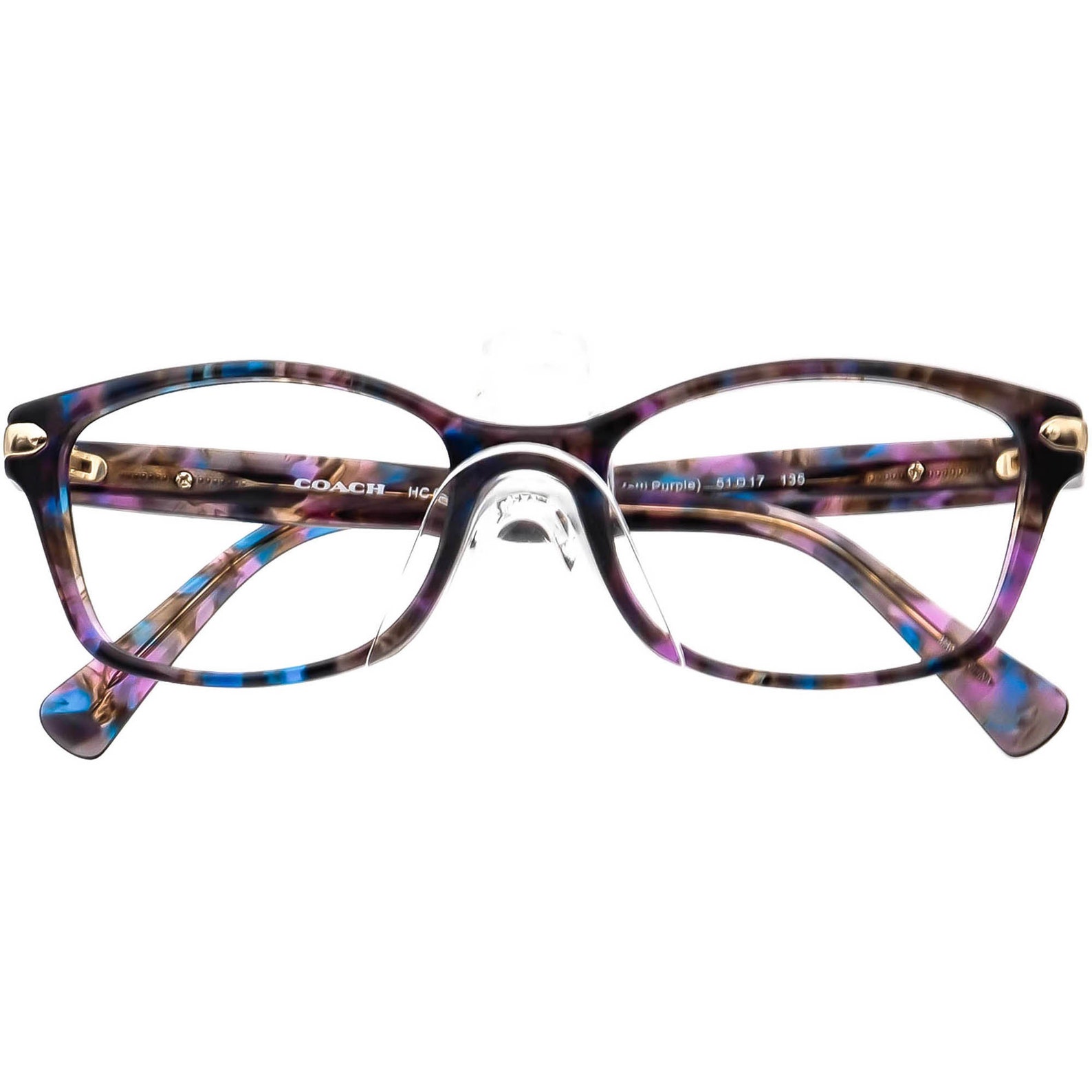 Coach Women's Eyeglasses HC 6065 5288 Confetti Purple Etsy Australia