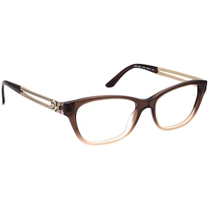 Versace Women&#39;s Eyeglasses MOD.3220 5165 Brown Gradient/Gold Semi Cat Eye Frame Italy 52[]16 140