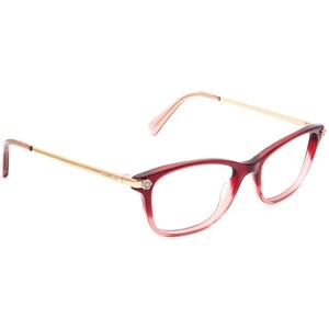 Coach Women&#39;s Eyeglasses HC 6142 5551 Burgundy Glitter Gradient Rectangular Frame 51[]17 140