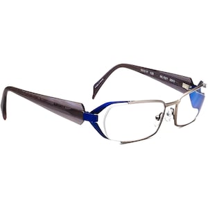 Mikli Eyeglasses ML1021 0043 Silver&Blue/Gray Rectangular Frame 53[]17 135