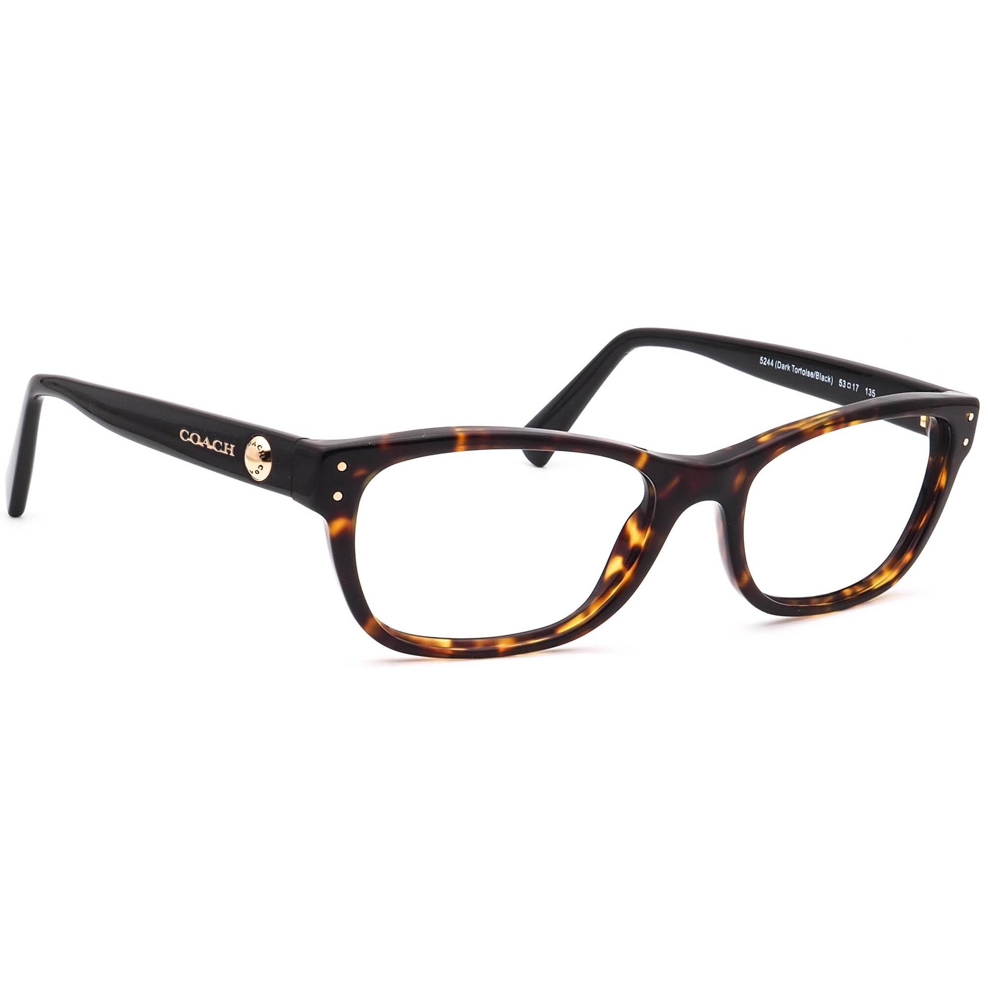 Coach Women Eyeglasses Frame HC6082 Dark Tortoise/Black 53[]17 135 Glasses Eyeglasses Coach HC6082 | Free Shipping | Glasses.com® main image 4