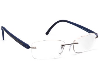 Silhouette Eyeglasses 7608 6058 Blue Rimless Frame Austria  display picture 1