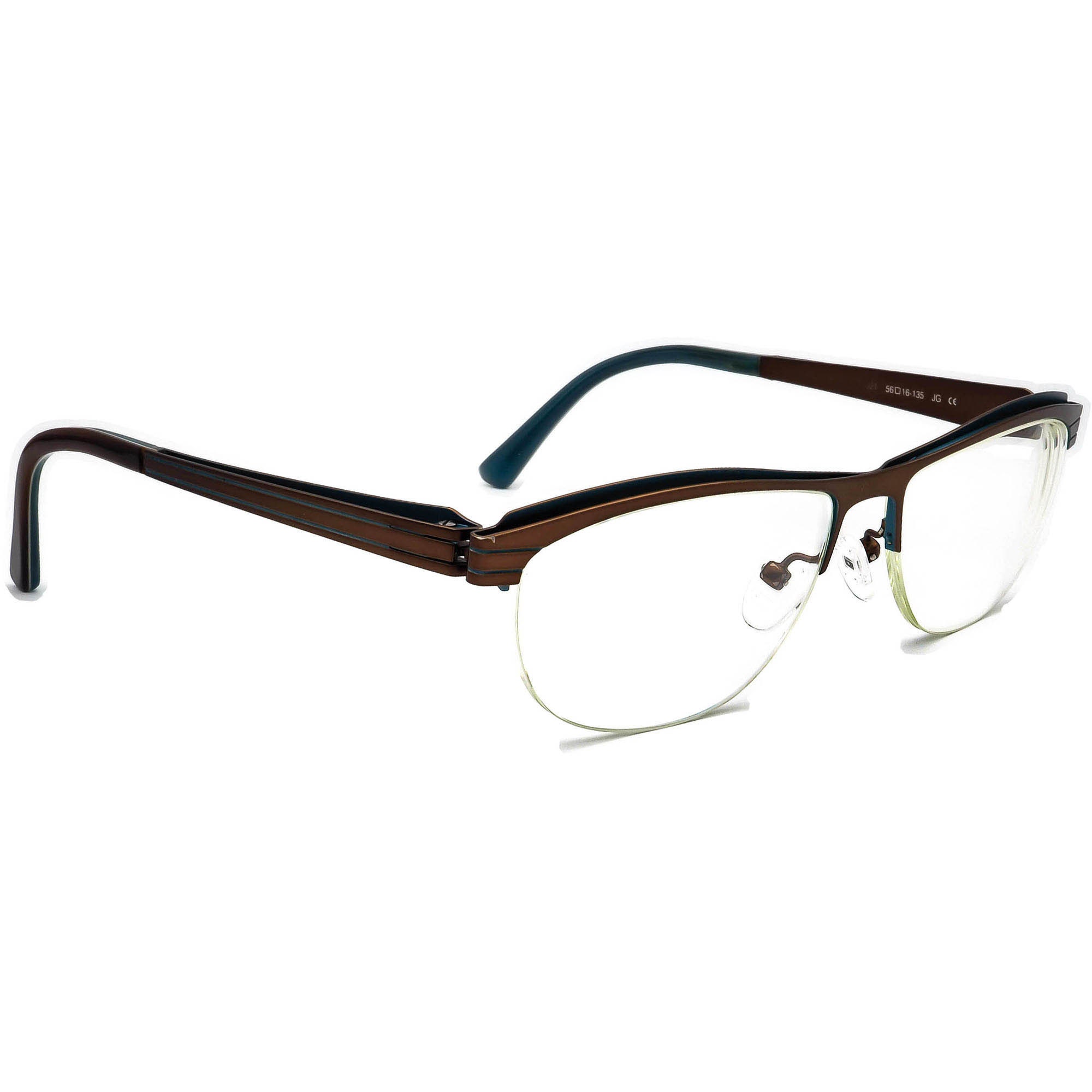 Prodesign Denmark Eyeglasses 4133 C.6021 Brown/Blue Half Rim Etsy