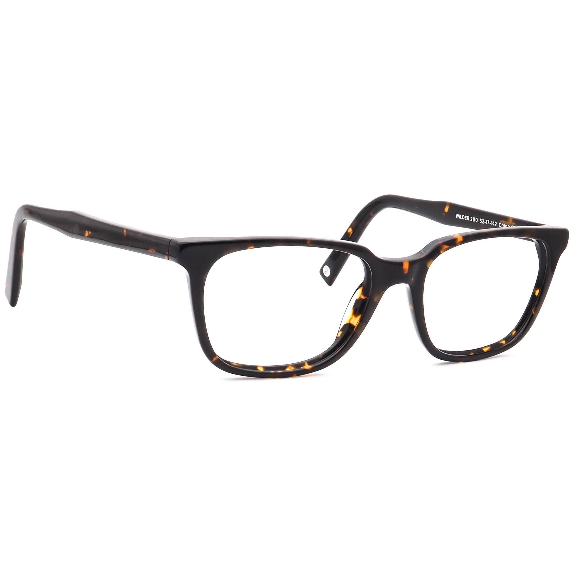 Wary Parker Wilder Tortoiseshell Square Frame Glasses with 2 cases Warby Parker Wilder 200 Dark Tortoise Square Eyeglasses  main image 4