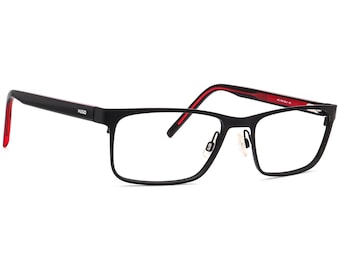 Hugo Boss Eyeglasses HG 1005 BLX Matte Black/Red Square Frame 55[]18 145